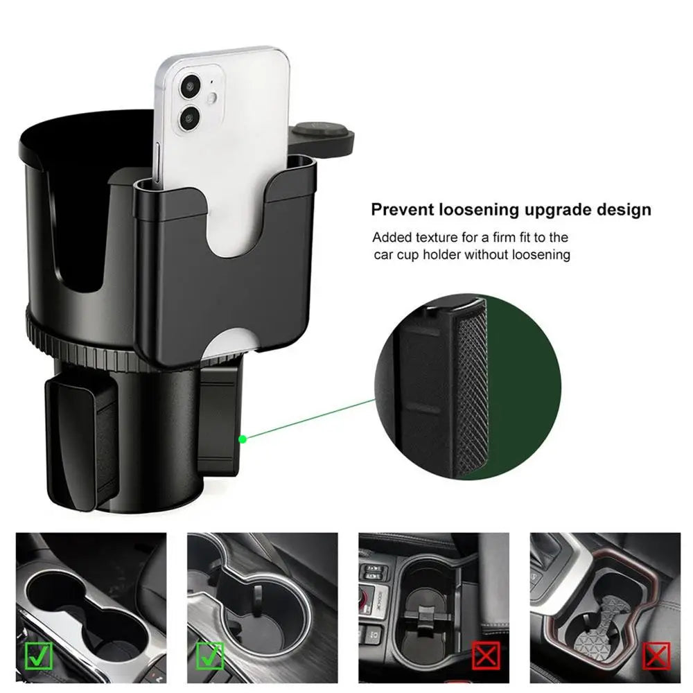 2 in 1 Cup Holder Expander and Phone Holder