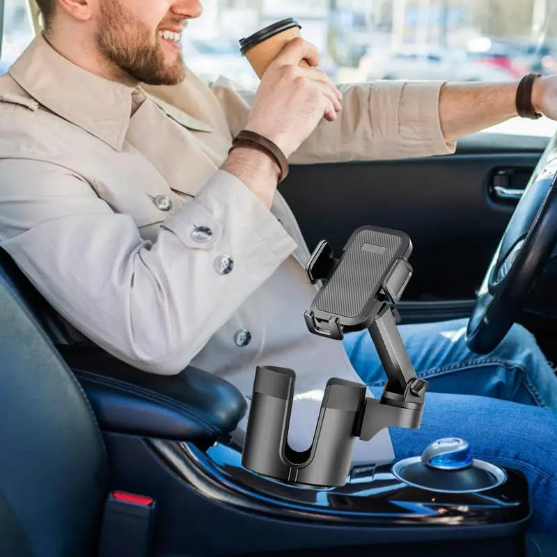 2 in 1 Car Cupholder Expander and Phone Stand.