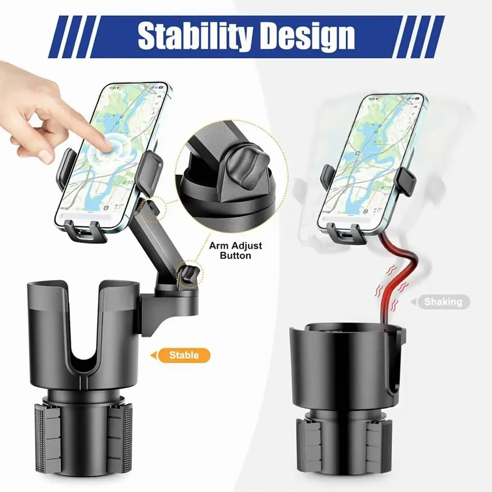 2 in 1 Car Cupholder Expander and Phone Stand.